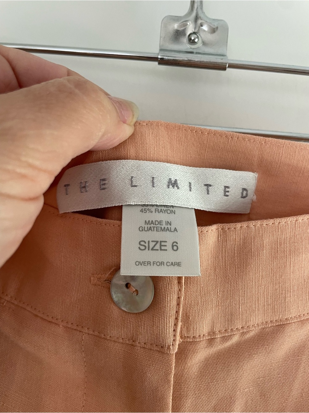 Vintage 90s Deadstock NWT The Limited Linen Blend High Rise Shorts Size 6 - Picture 5 of 8